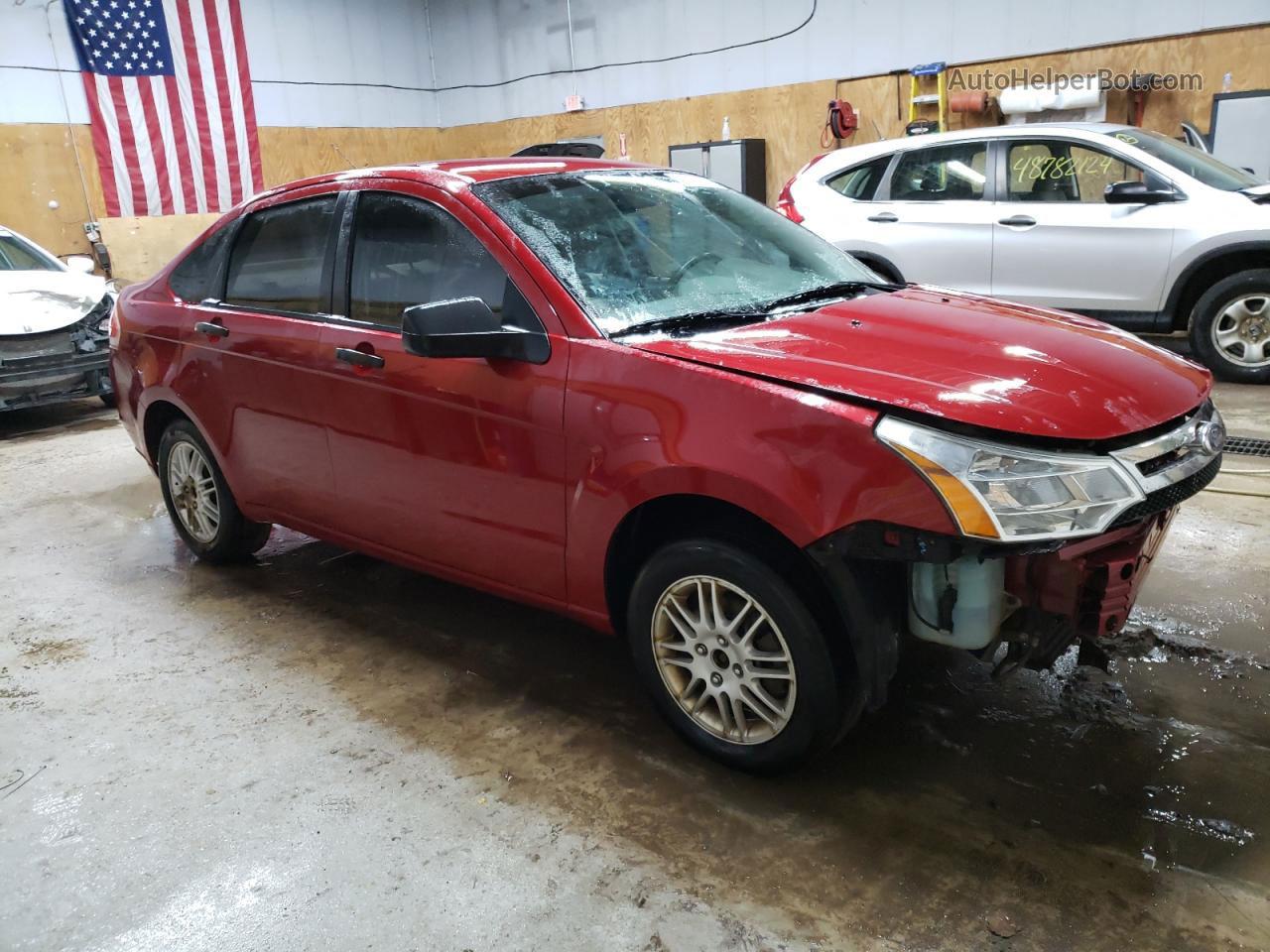 2011 Ford Focus Se Red vin: 1FAHP3FN9BW159799