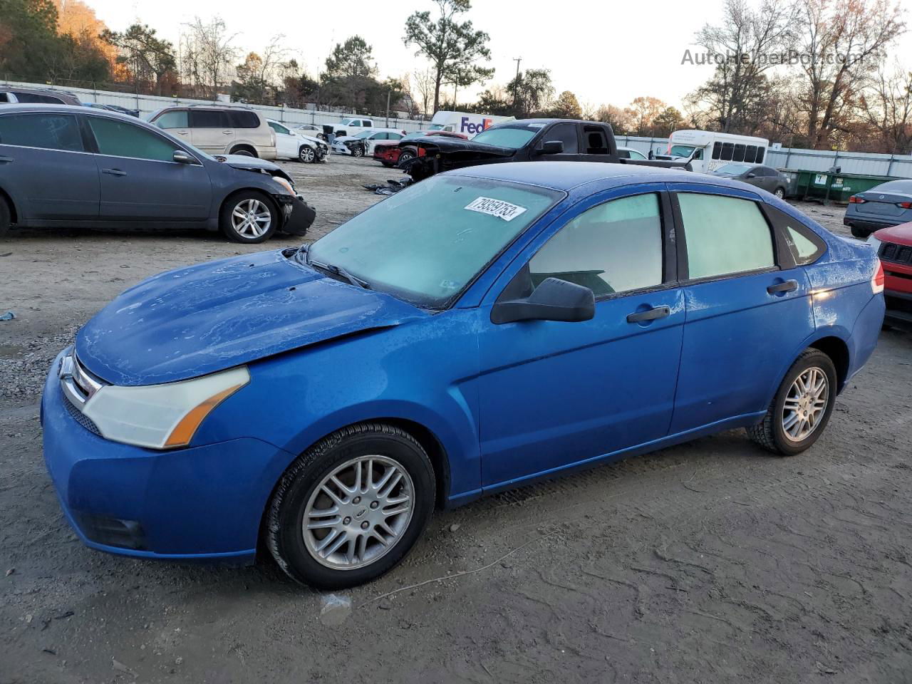 2011 Ford Focus Se Blue vin: 1FAHP3FN9BW175341