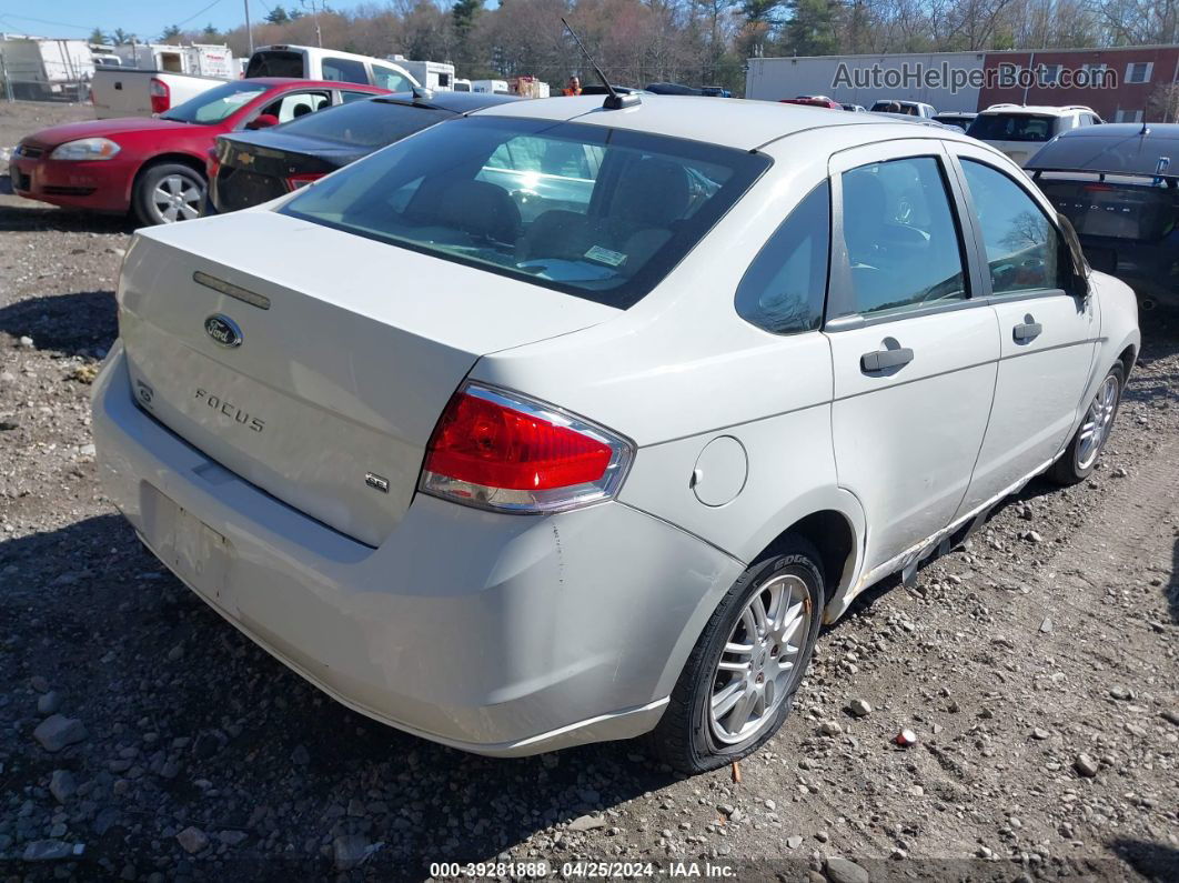 2011 Ford Focus Se White vin: 1FAHP3FN9BW186498