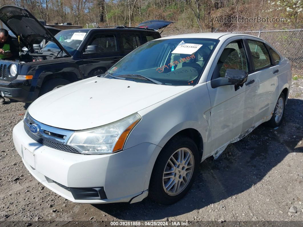 2011 Ford Focus Se White vin: 1FAHP3FN9BW186498