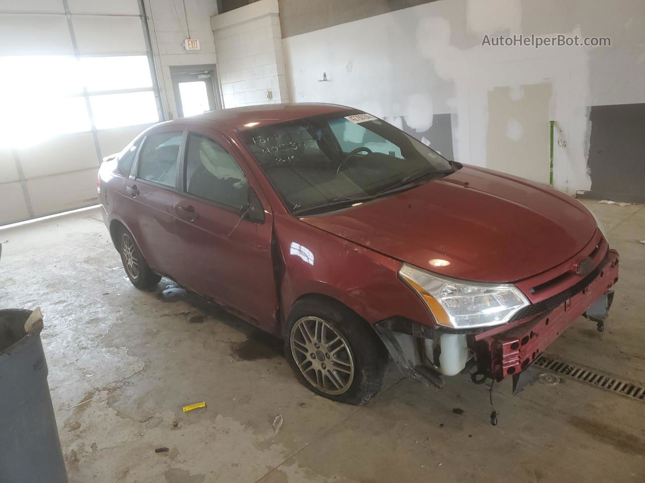 2011 Ford Focus Se Burgundy vin: 1FAHP3FN9BW194052