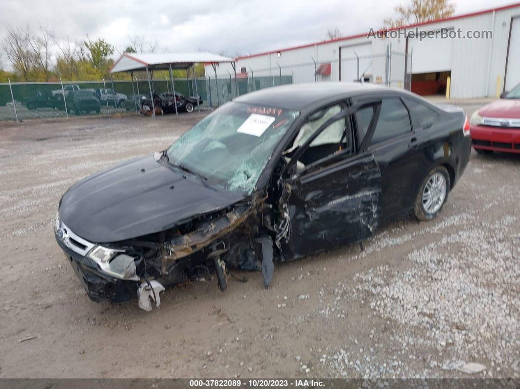 2011 Ford Focus Se Black vin: 1FAHP3FN9BW204871