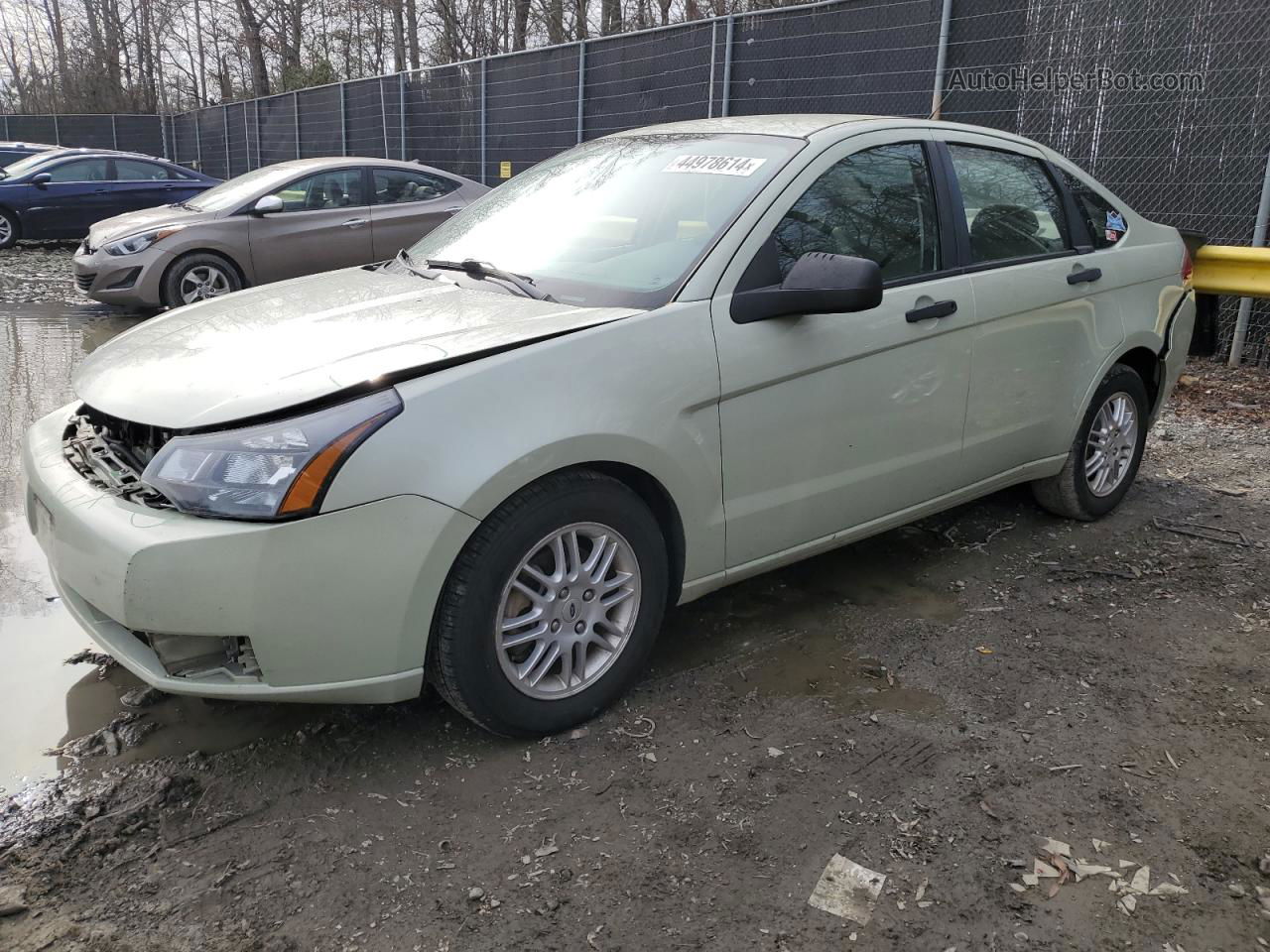 2011 Ford Focus Se Green vin: 1FAHP3FNXBW100406