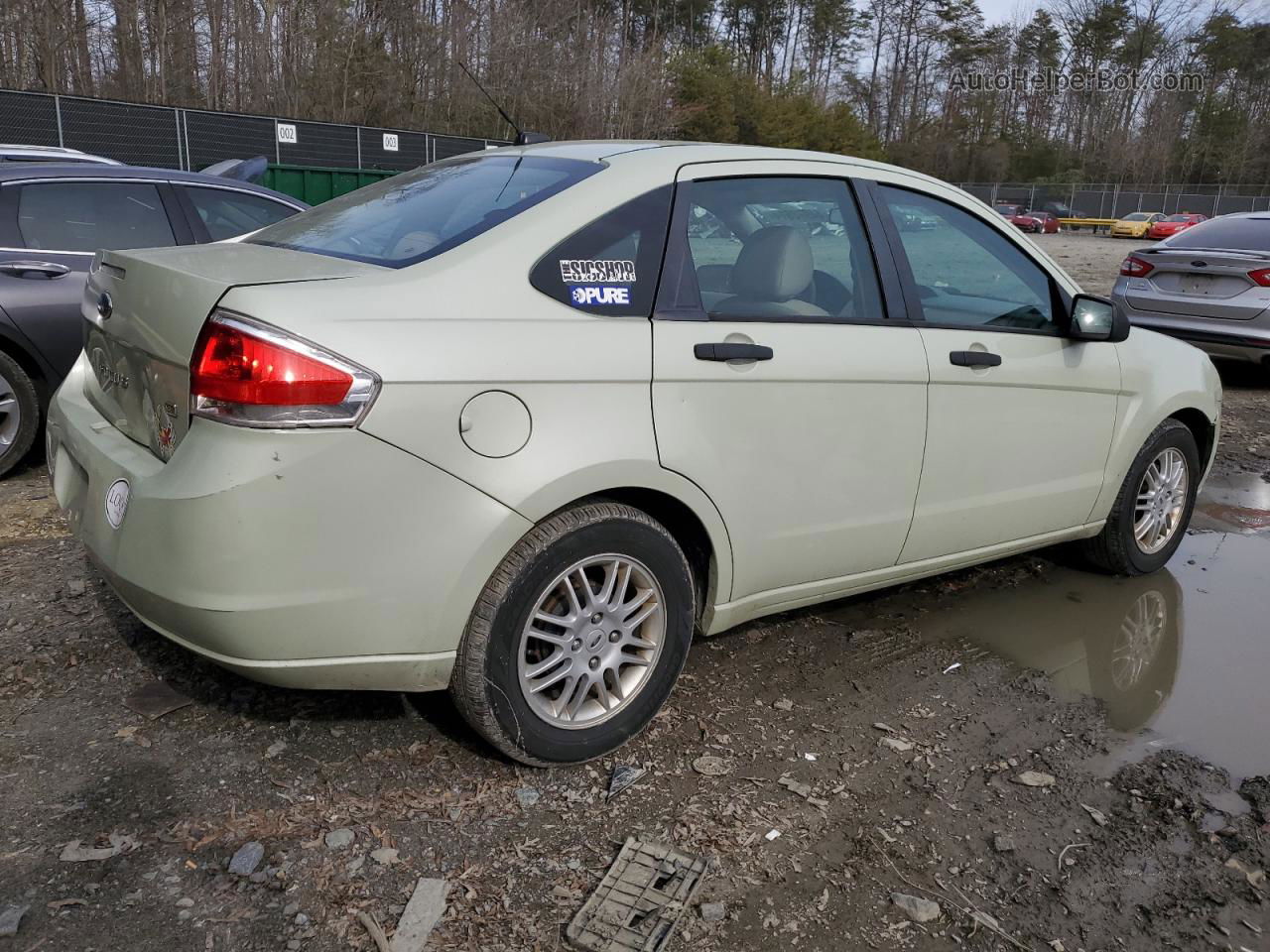 2011 Ford Focus Se Green vin: 1FAHP3FNXBW100406