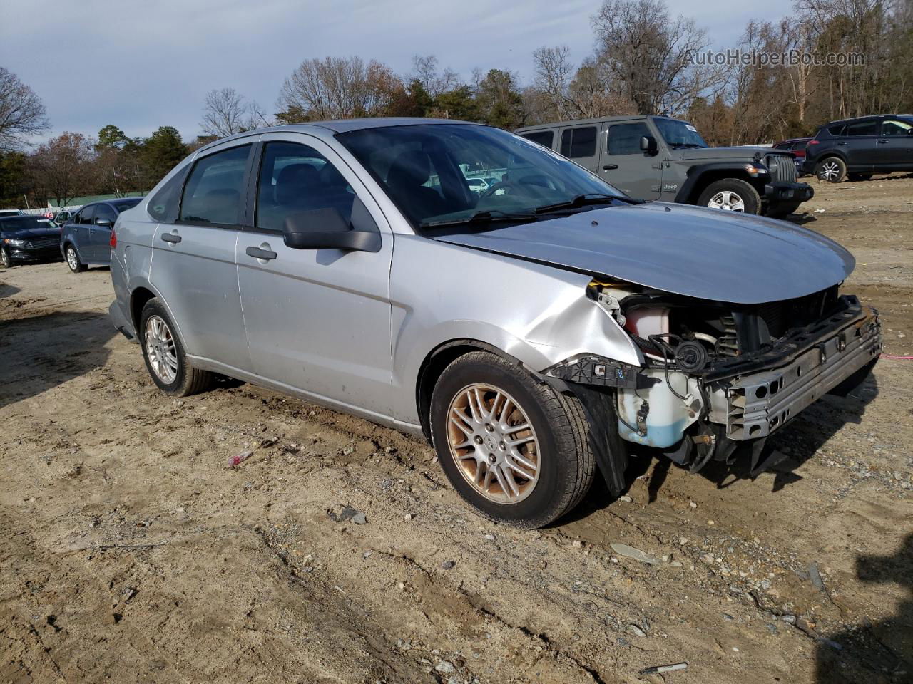 2011 Ford Focus Se Silver vin: 1FAHP3FNXBW100664