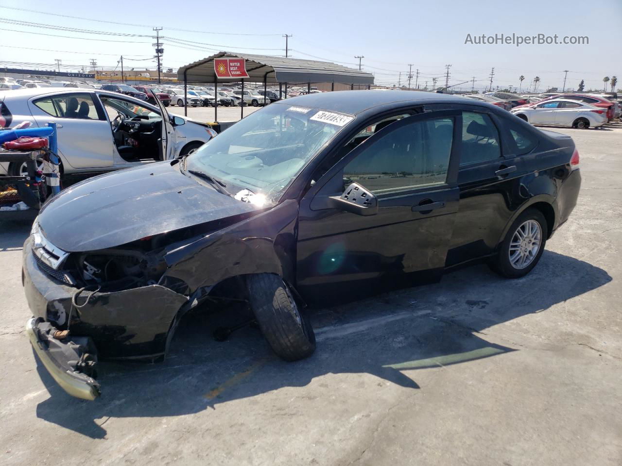 2011 Ford Focus Se Черный vin: 1FAHP3FNXBW122521