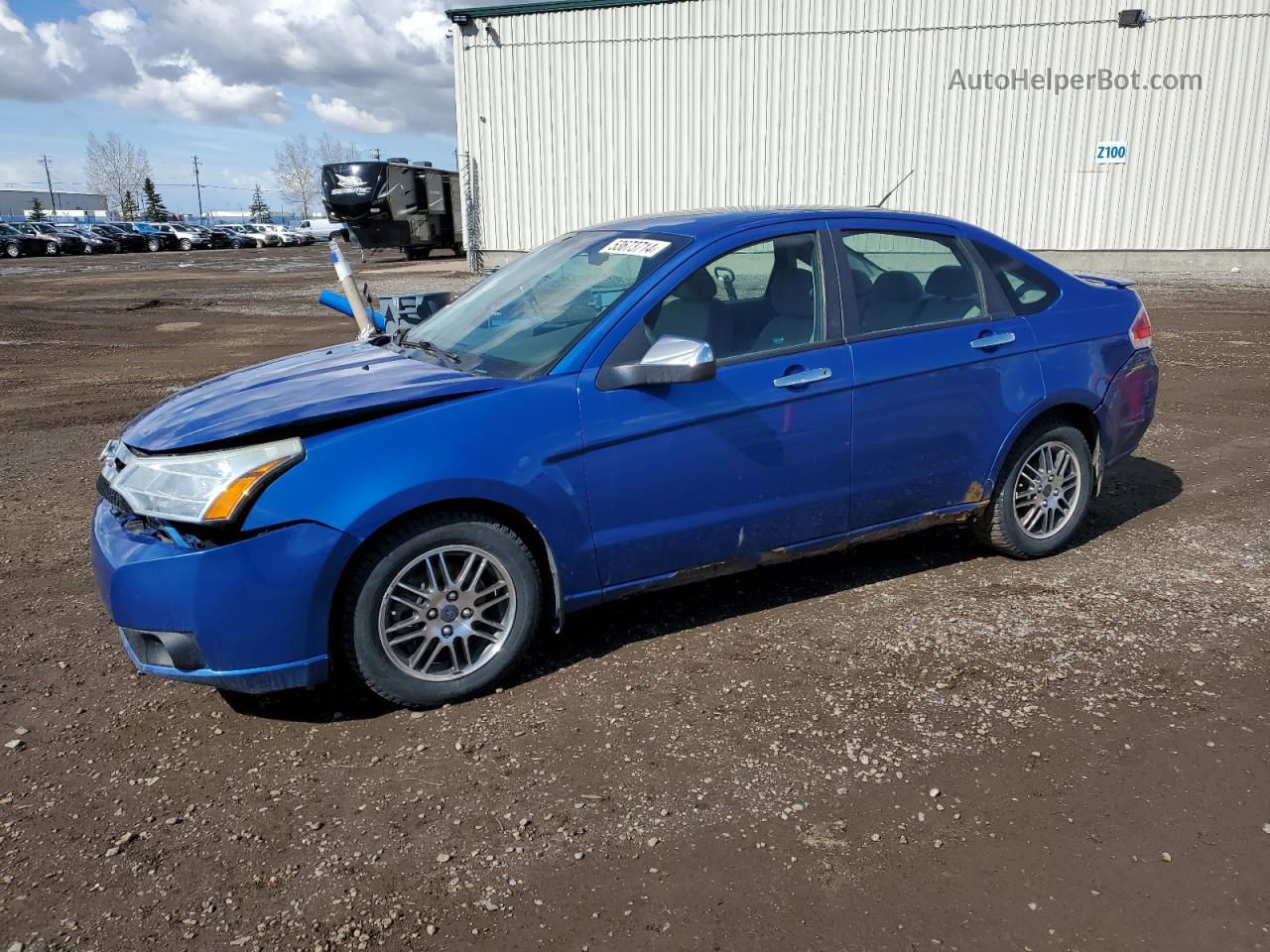 2011 Ford Focus Se Blue vin: 1FAHP3FNXBW138587