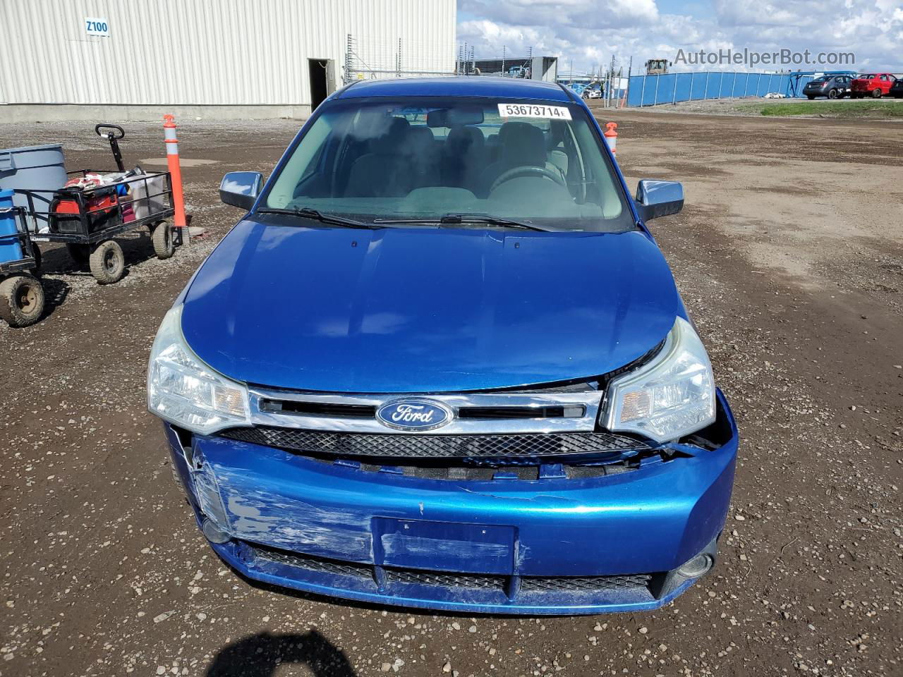 2011 Ford Focus Se Blue vin: 1FAHP3FNXBW138587