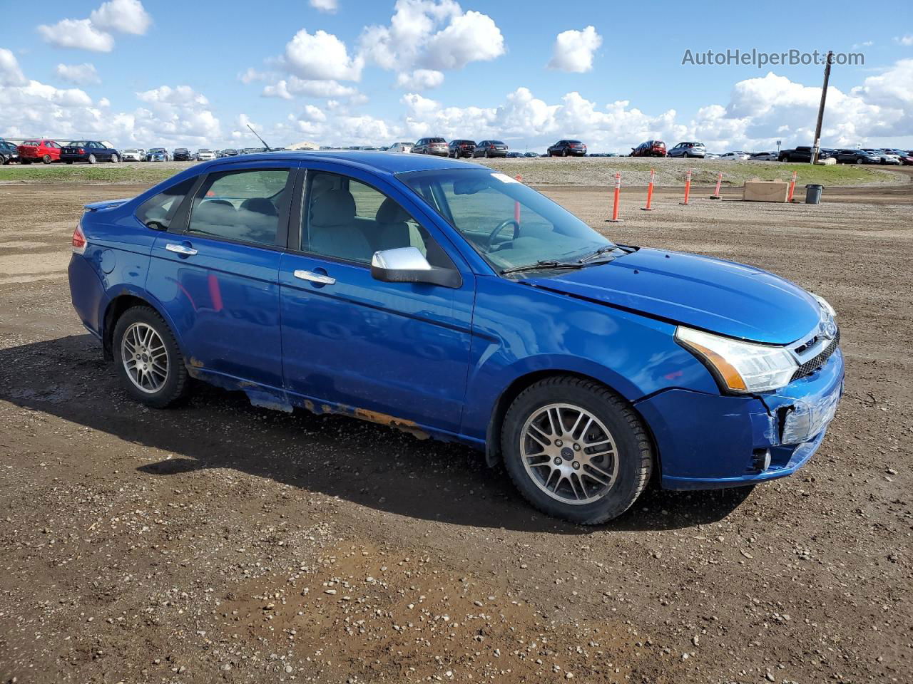 2011 Ford Focus Se Blue vin: 1FAHP3FNXBW138587