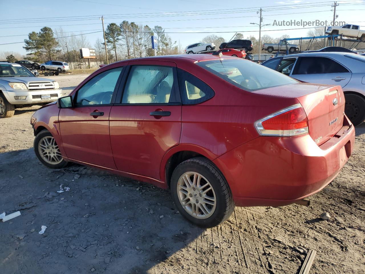 2011 Ford Focus Se Red vin: 1FAHP3FNXBW141487