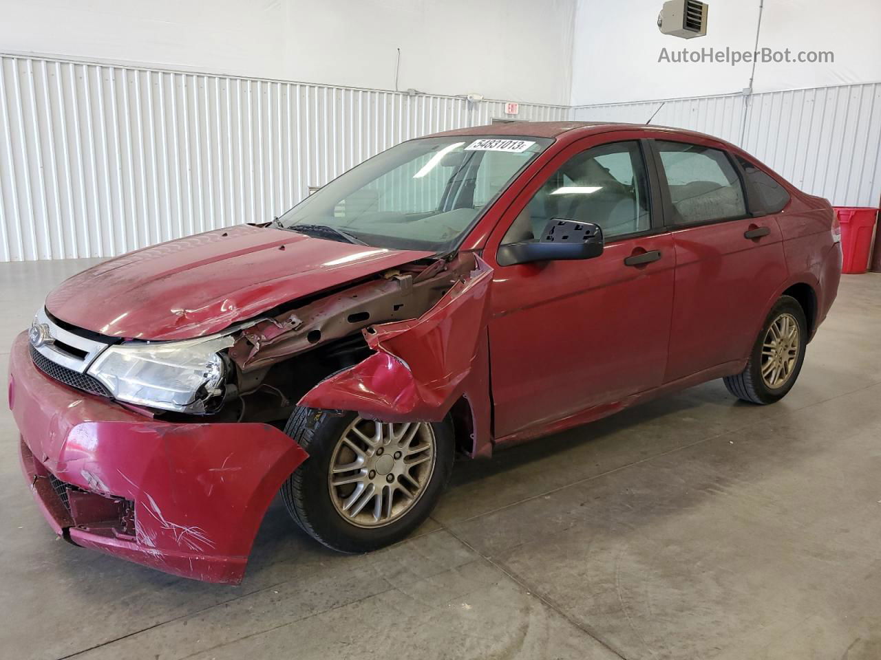 2011 Ford Focus Se Red vin: 1FAHP3FNXBW174876