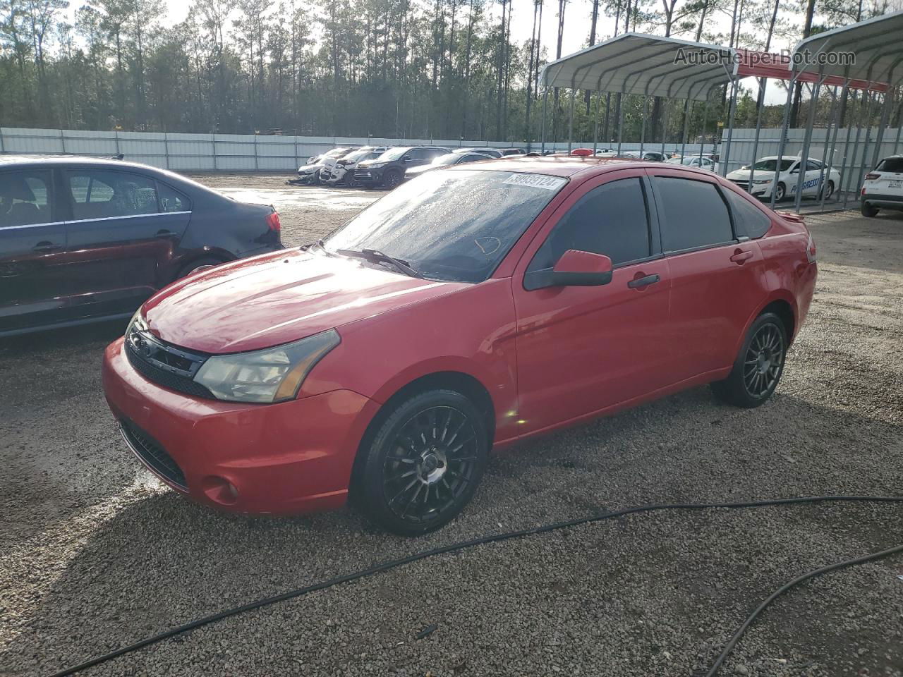 2011 Ford Focus Ses Red vin: 1FAHP3GN2BW142129