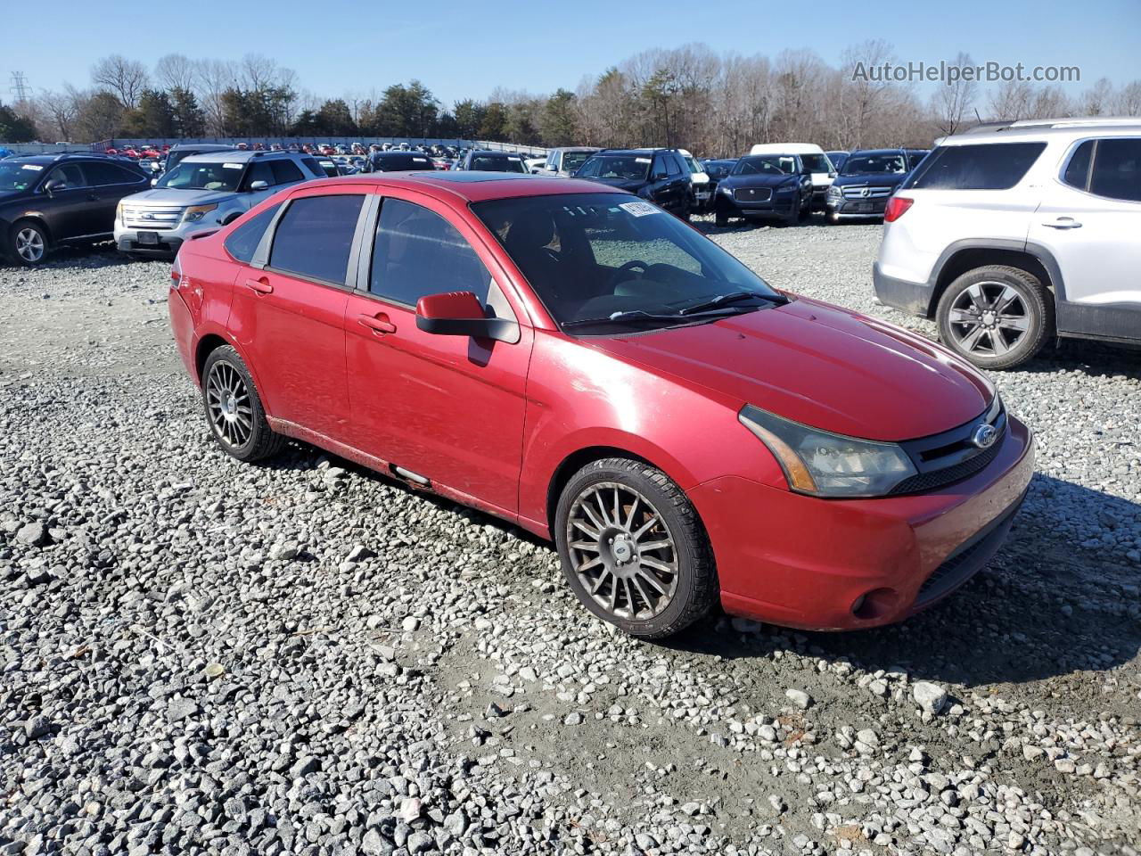 2011 Ford Focus Ses Red vin: 1FAHP3GN3BW144990