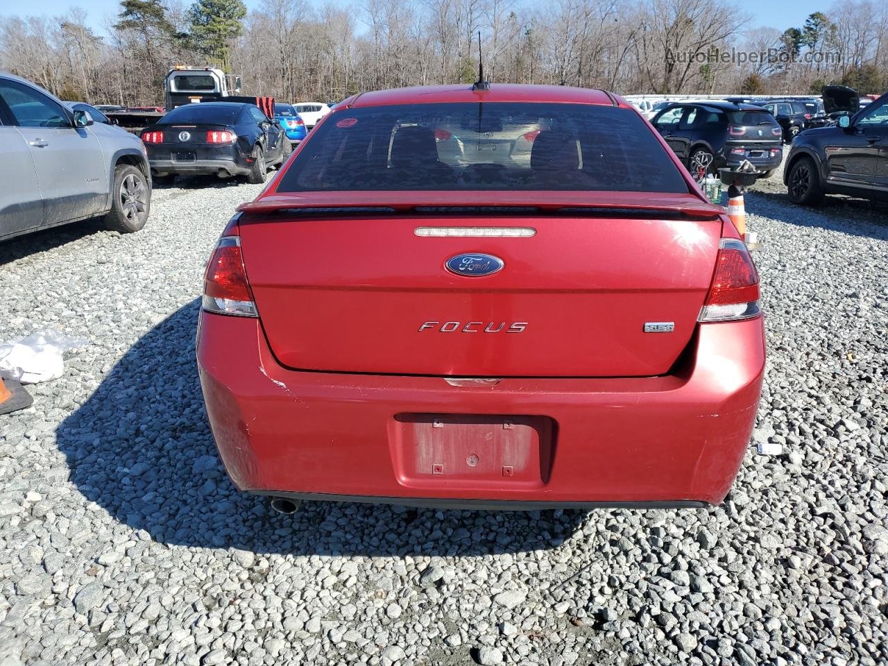 2011 Ford Focus Ses Red vin: 1FAHP3GN3BW144990