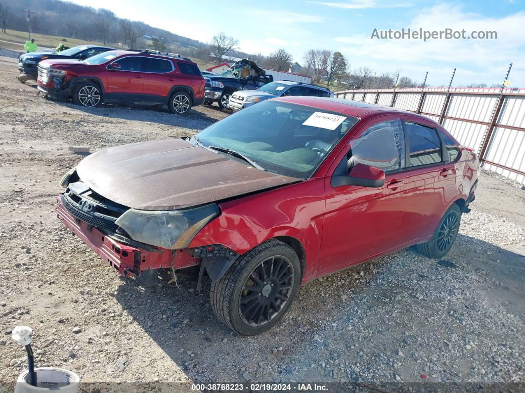 2011 Ford Focus Ses Red vin: 1FAHP3GN5BW107679