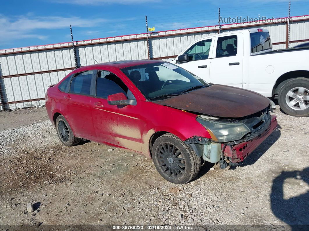 2011 Ford Focus Ses Red vin: 1FAHP3GN5BW107679