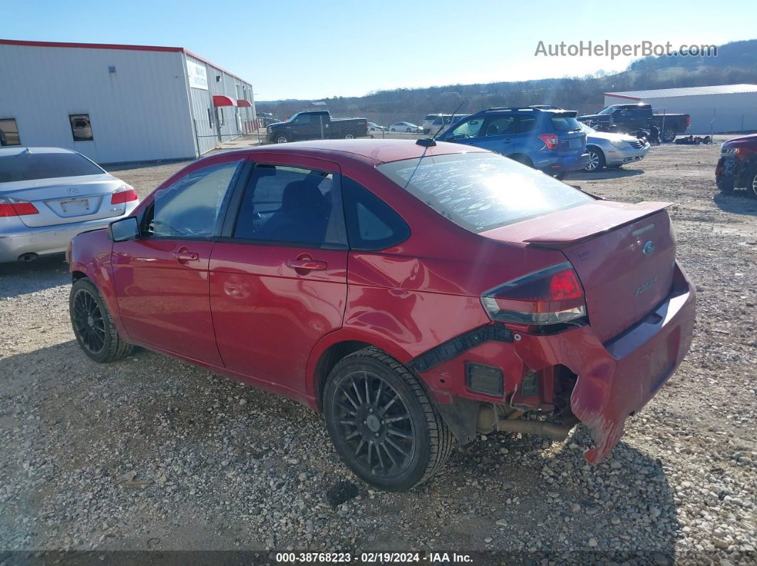 2011 Ford Focus Ses Red vin: 1FAHP3GN5BW107679