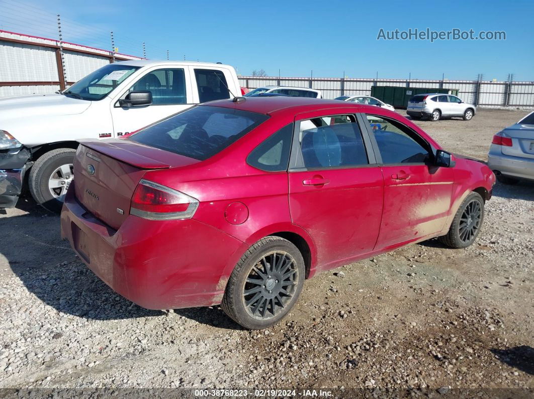 2011 Ford Focus Ses Red vin: 1FAHP3GN5BW107679