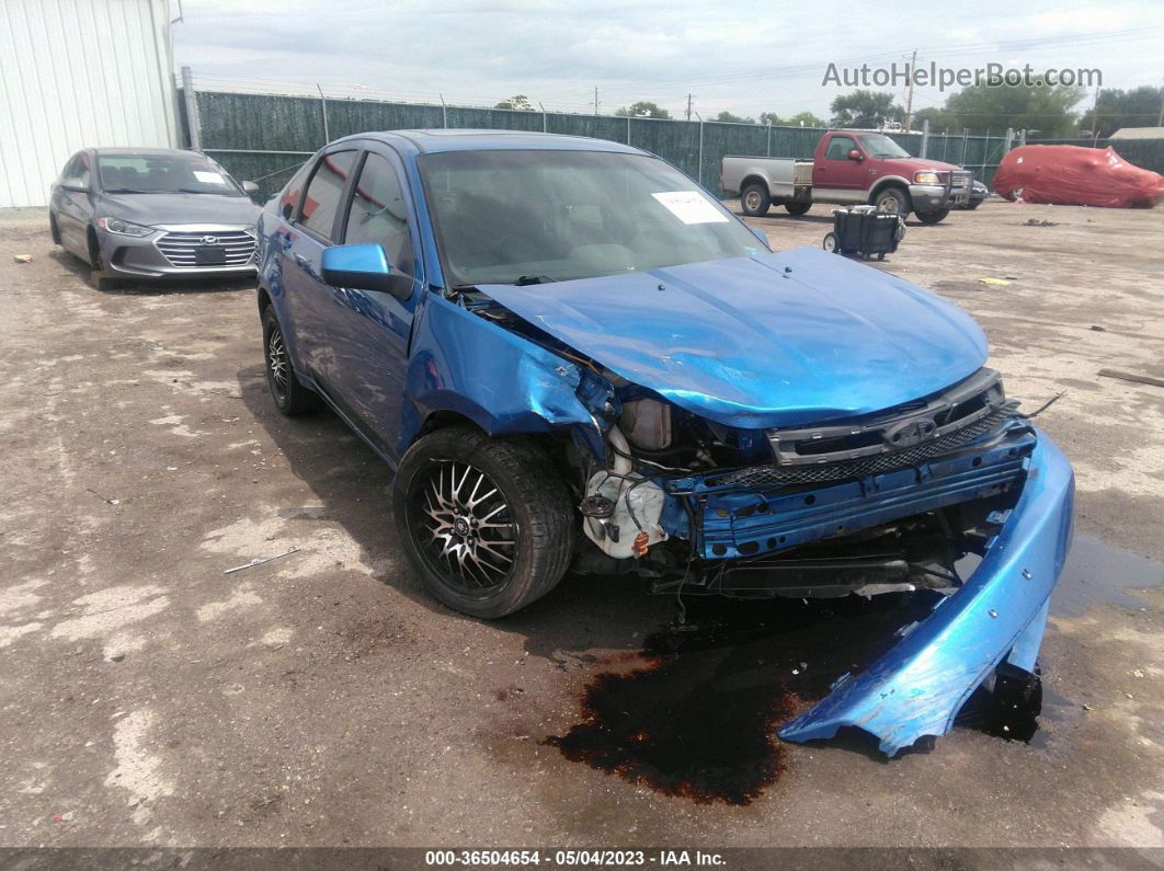 2011 Ford Focus Ses Blue vin: 1FAHP3GN9BW112478