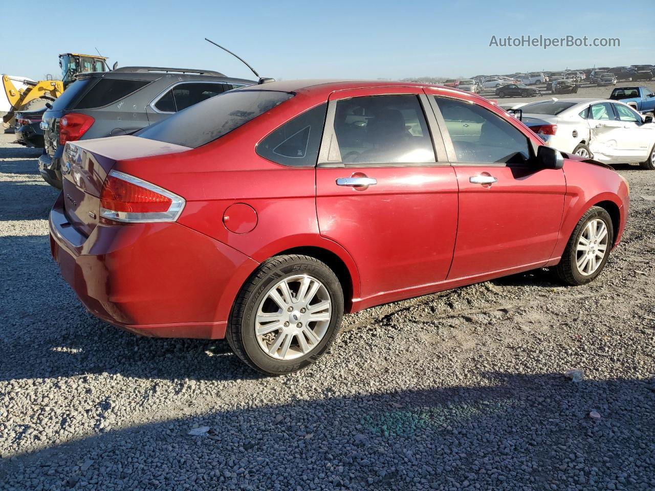 2011 Ford Focus Sel Red vin: 1FAHP3HN0BW134108