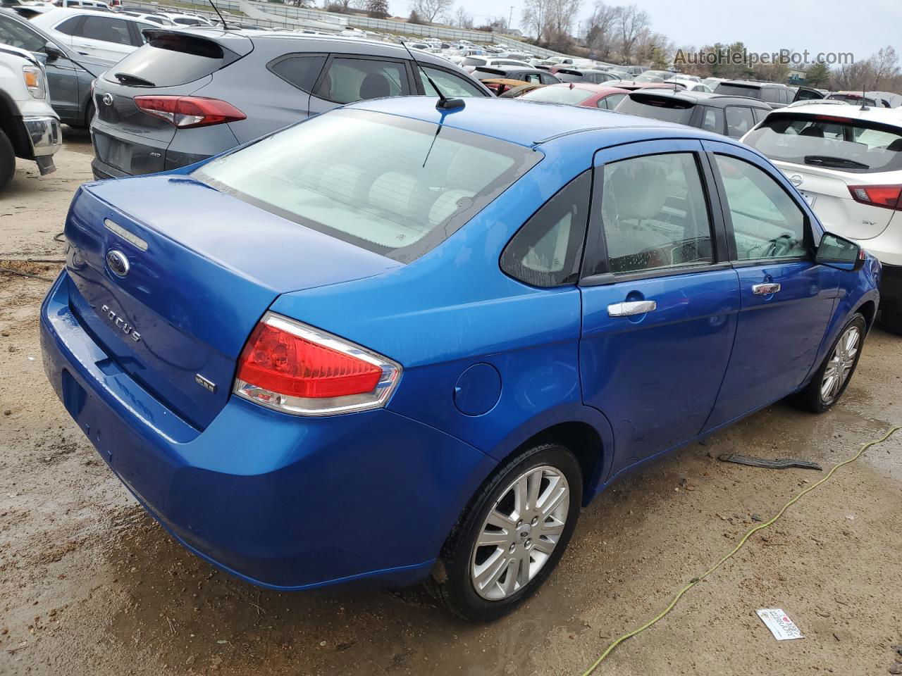 2011 Ford Focus Sel Blue vin: 1FAHP3HN0BW143875