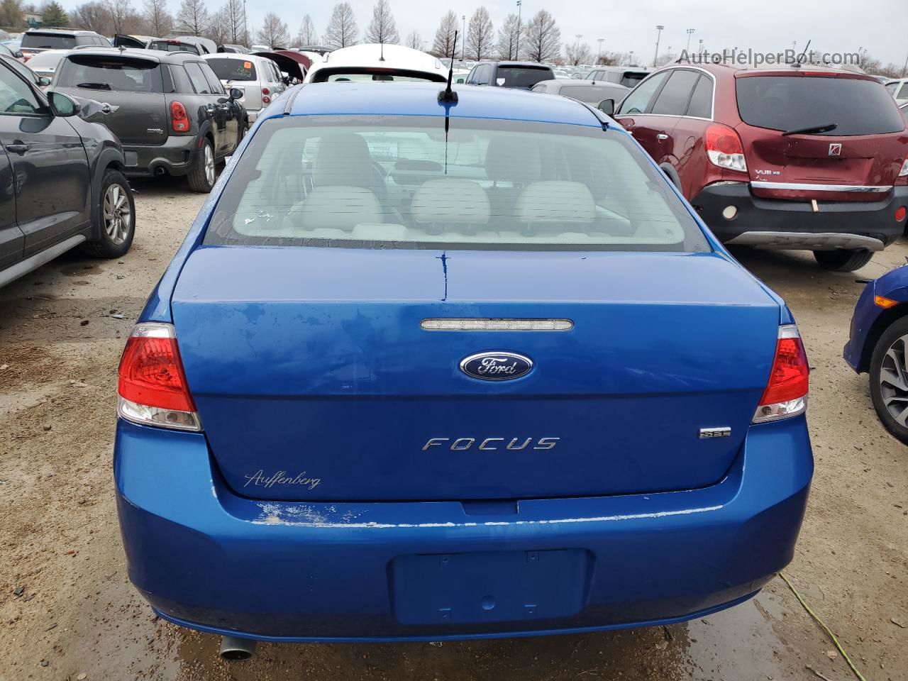 2011 Ford Focus Sel Blue vin: 1FAHP3HN0BW143875