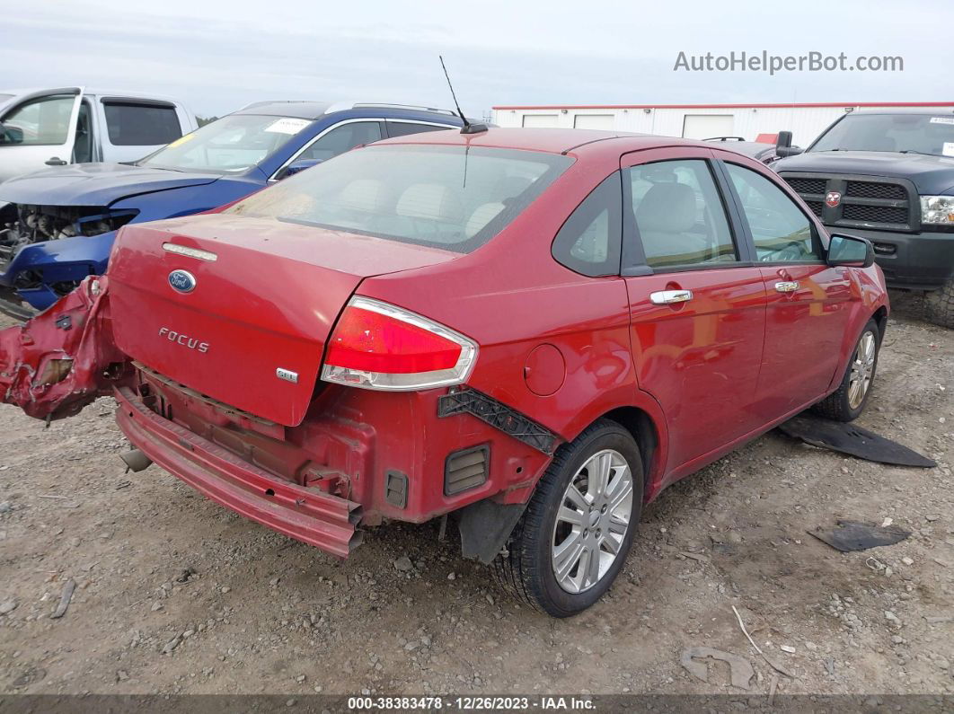 2011 Ford Focus Sel Red vin: 1FAHP3HN1BW101148