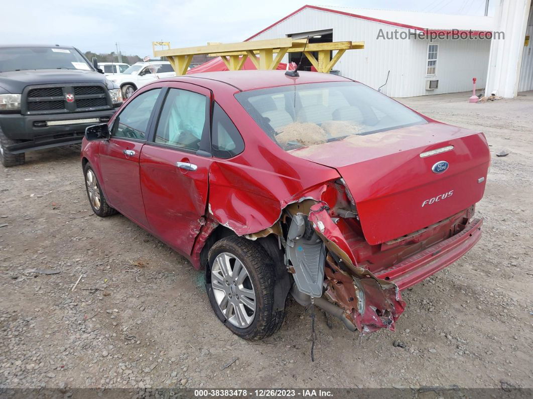 2011 Ford Focus Sel Red vin: 1FAHP3HN1BW101148