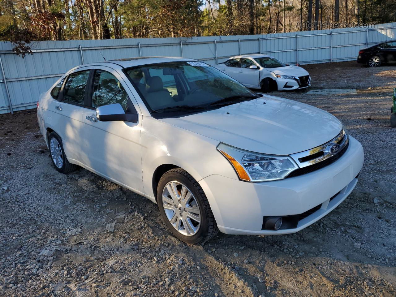 2011 Ford Focus Sel White vin: 1FAHP3HN2BW124387