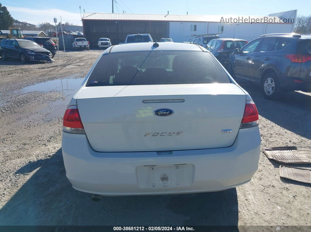 2011 Ford Focus Sel White vin: 1FAHP3HN2BW128844