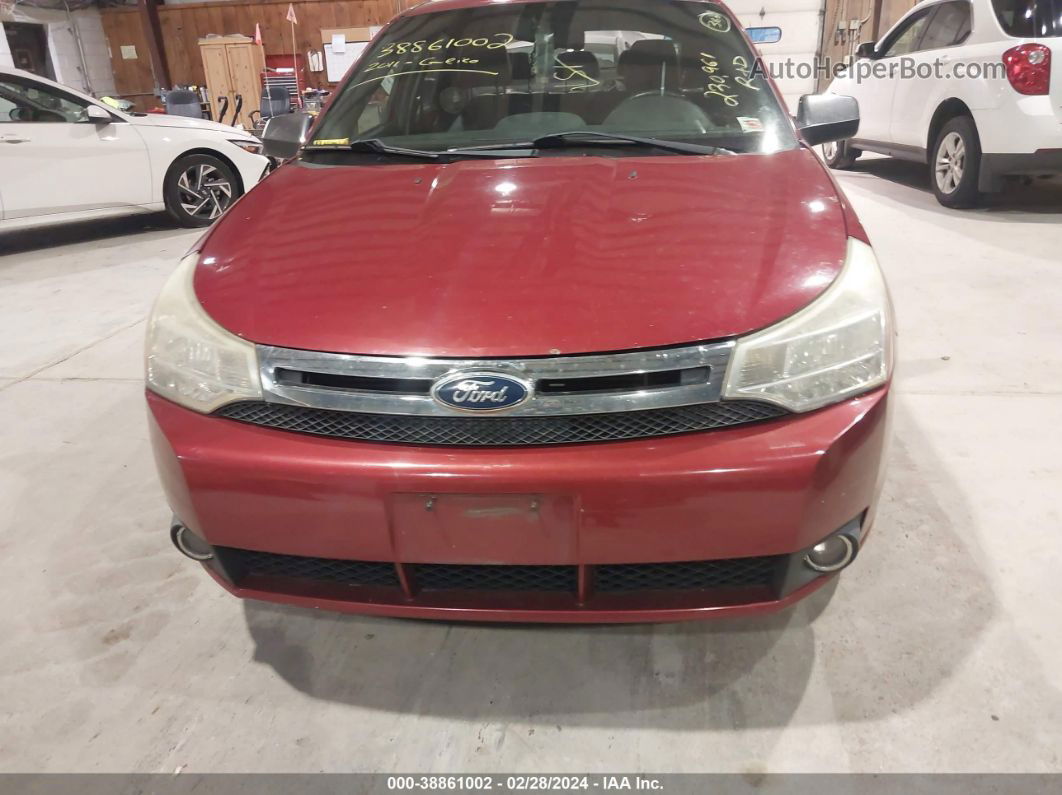 2011 Ford Focus Sel Red vin: 1FAHP3HN3BW183495