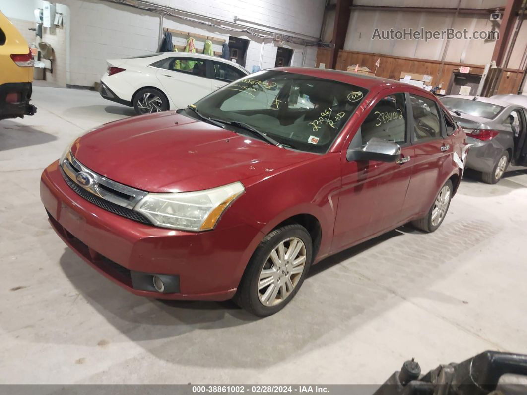 2011 Ford Focus Sel Red vin: 1FAHP3HN3BW183495