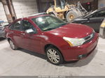 2011 Ford Focus Sel Red vin: 1FAHP3HN3BW183495