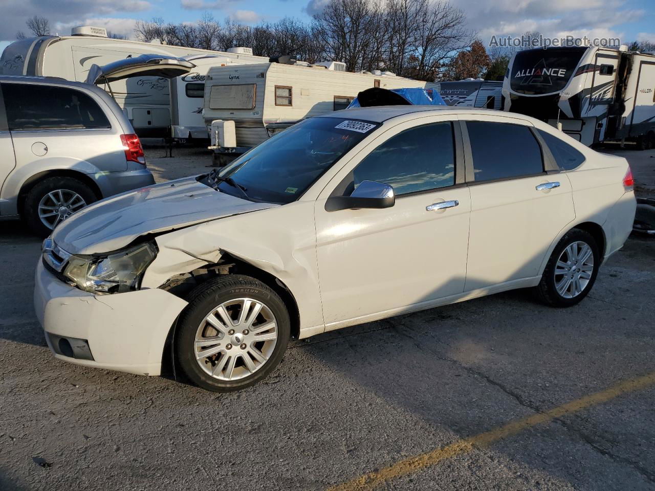 2011 Ford Focus Sel White vin: 1FAHP3HN3BW191015