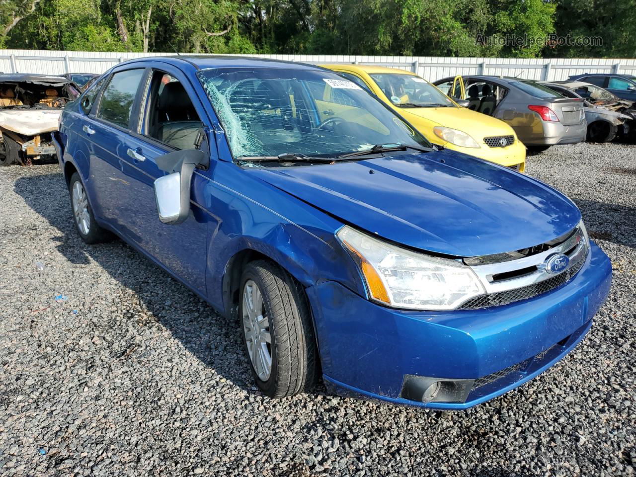 2011 Ford Focus Sel Blue vin: 1FAHP3HN5BW188911