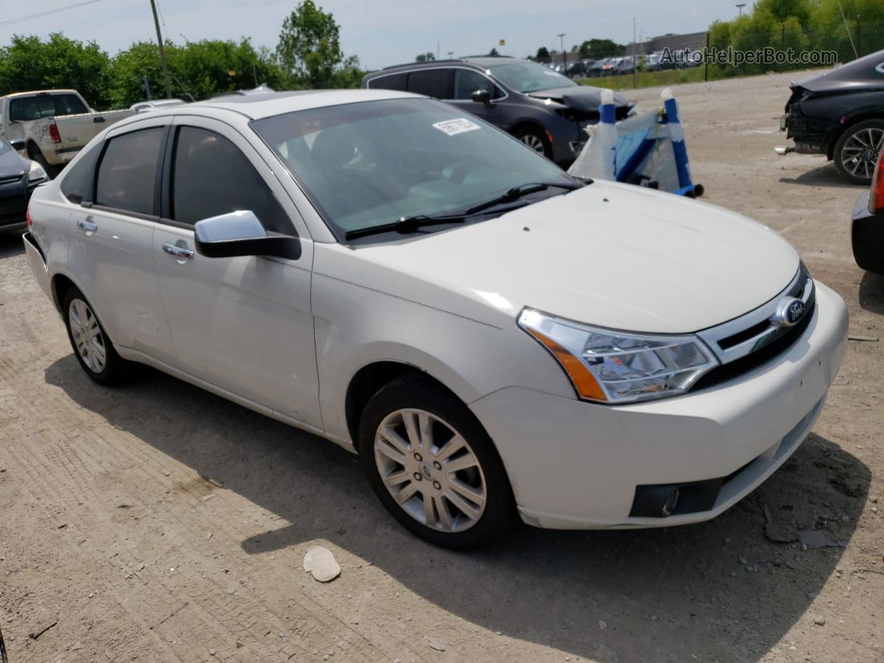 2011 Ford Focus Sel White vin: 1FAHP3HN5BW200734