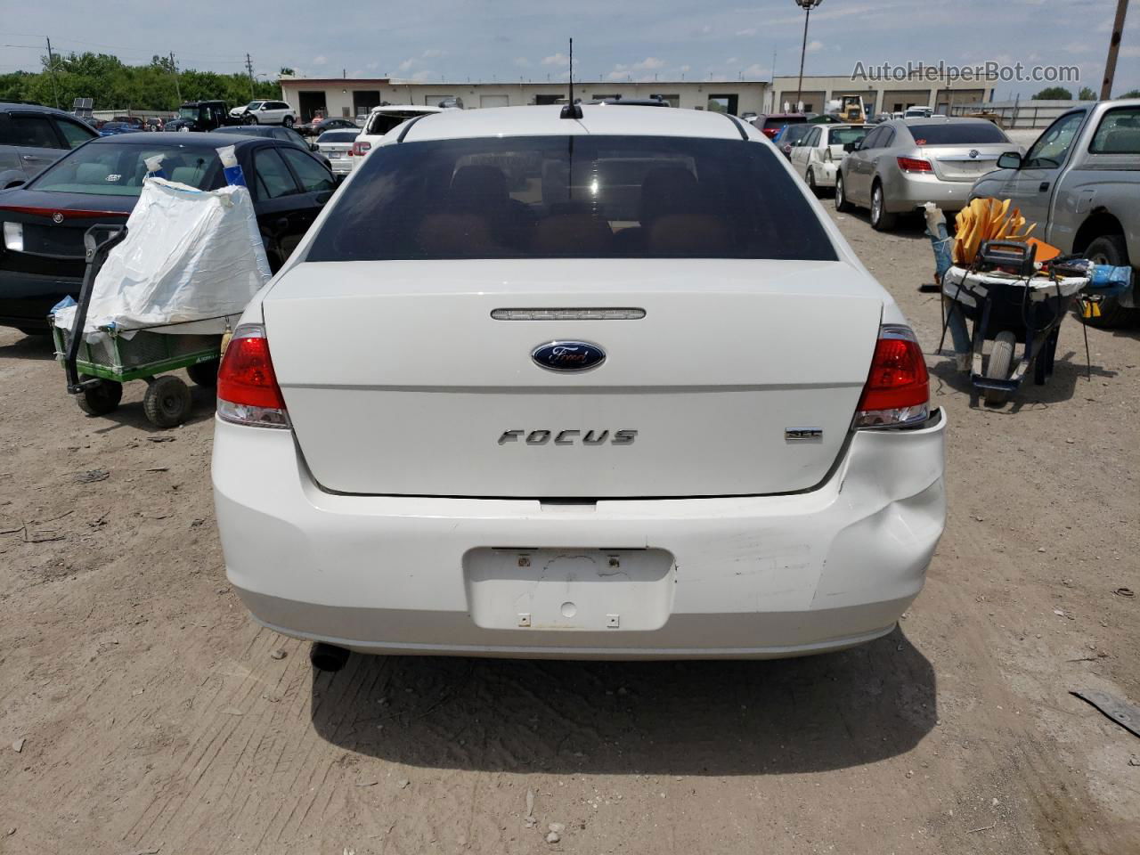 2011 Ford Focus Sel White vin: 1FAHP3HN5BW200734