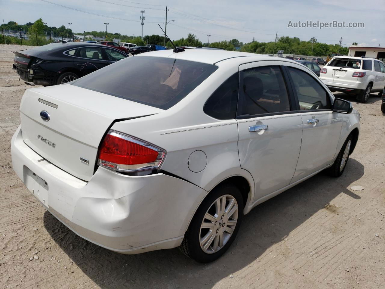 2011 Ford Focus Sel White vin: 1FAHP3HN5BW200734