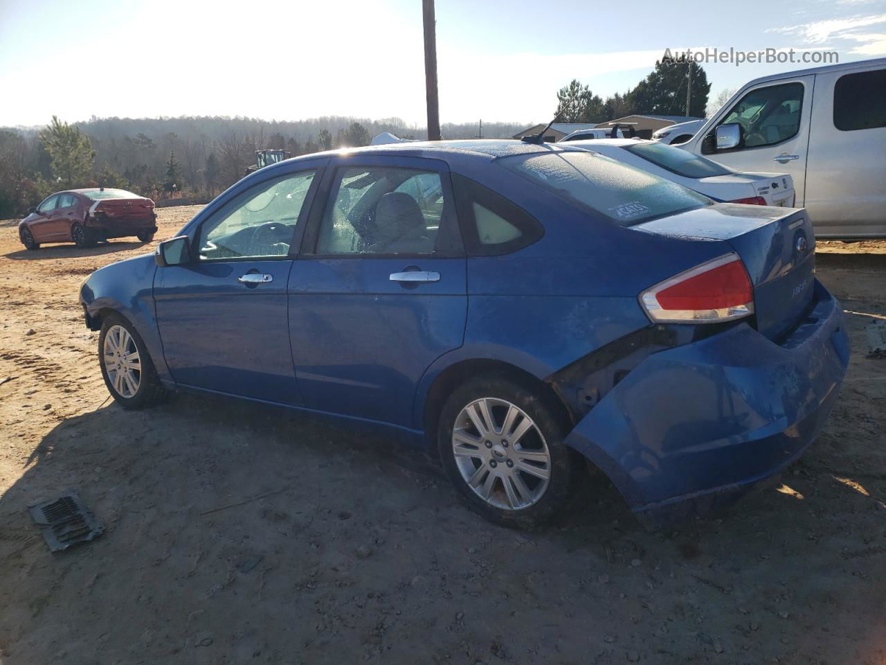 2011 Ford Focus Sel Blue vin: 1FAHP3HN8BW124121