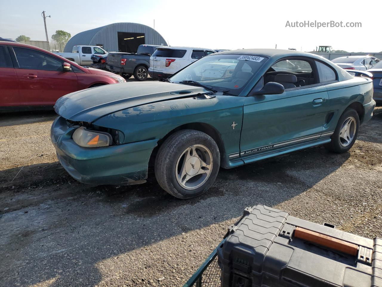 1997 Ford Mustang  Green vin: 1FALP4042VF185617