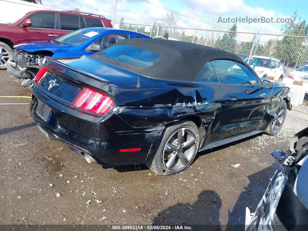 2015 Ford Mustang V6 Black vin: 1FATP8EM1F5372631