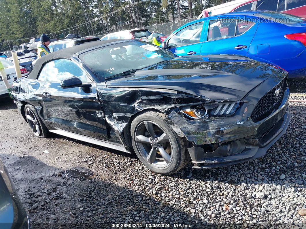 2015 Ford Mustang V6 Black vin: 1FATP8EM1F5372631