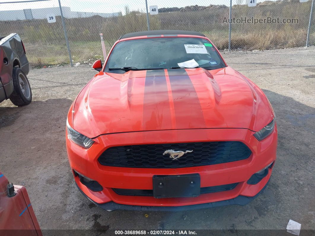 2016 Ford Mustang V6 Orange vin: 1FATP8EM2G5260647