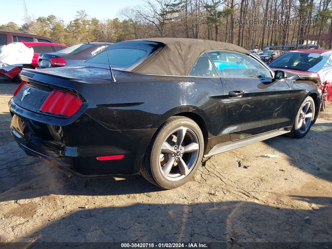 2015 Ford Mustang V6 Black vin: 1FATP8EM3F5333376