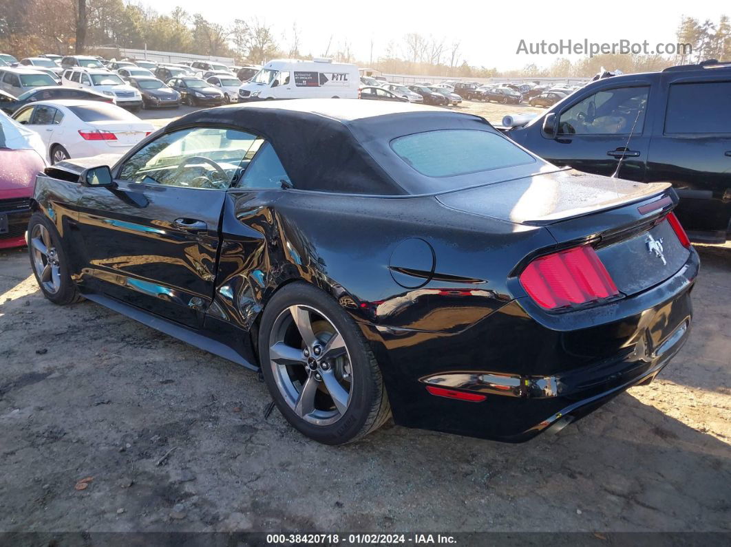 2015 Ford Mustang V6 Black vin: 1FATP8EM3F5333376