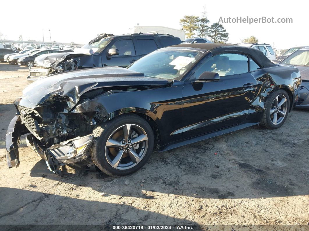 2015 Ford Mustang V6 Black vin: 1FATP8EM3F5333376