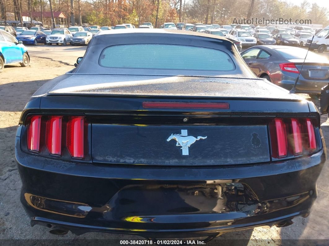 2015 Ford Mustang V6 Black vin: 1FATP8EM3F5333376