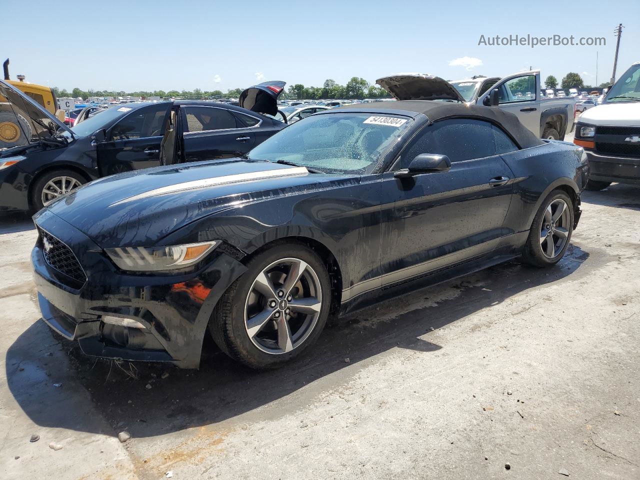 2015 Ford Mustang  Черный vin: 1FATP8EM4F5387365