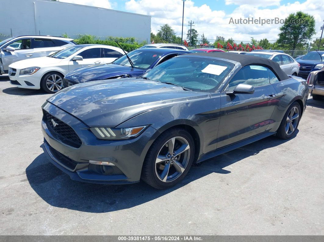 2016 Ford Mustang V6 Gray vin: 1FATP8EM4G5236012