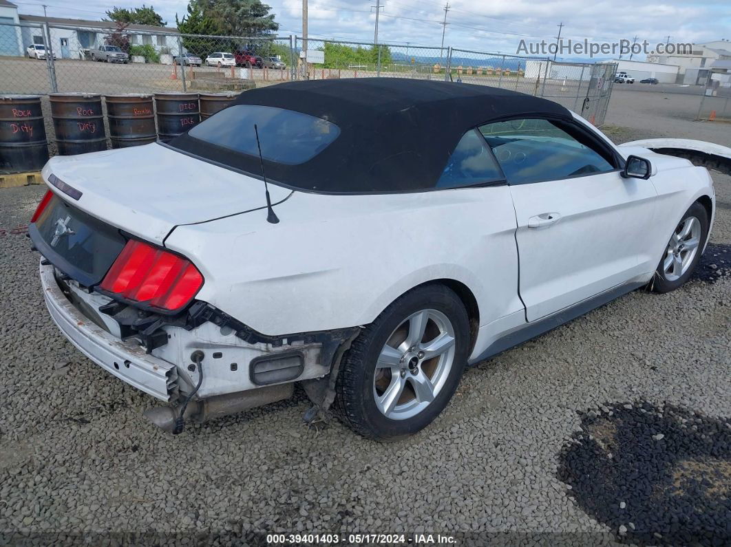 2016 Ford Mustang V6 White vin: 1FATP8EM4G5261475